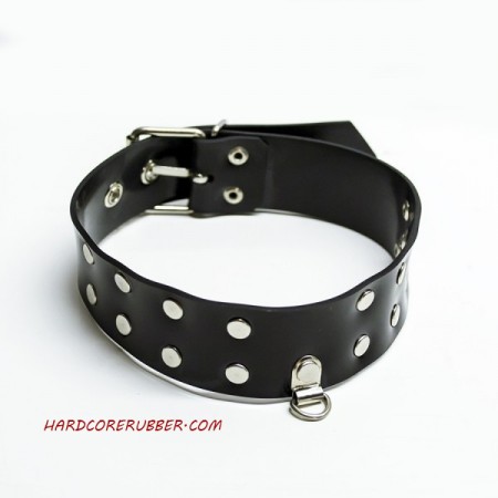 Heavy rubber choker with rivets model.17